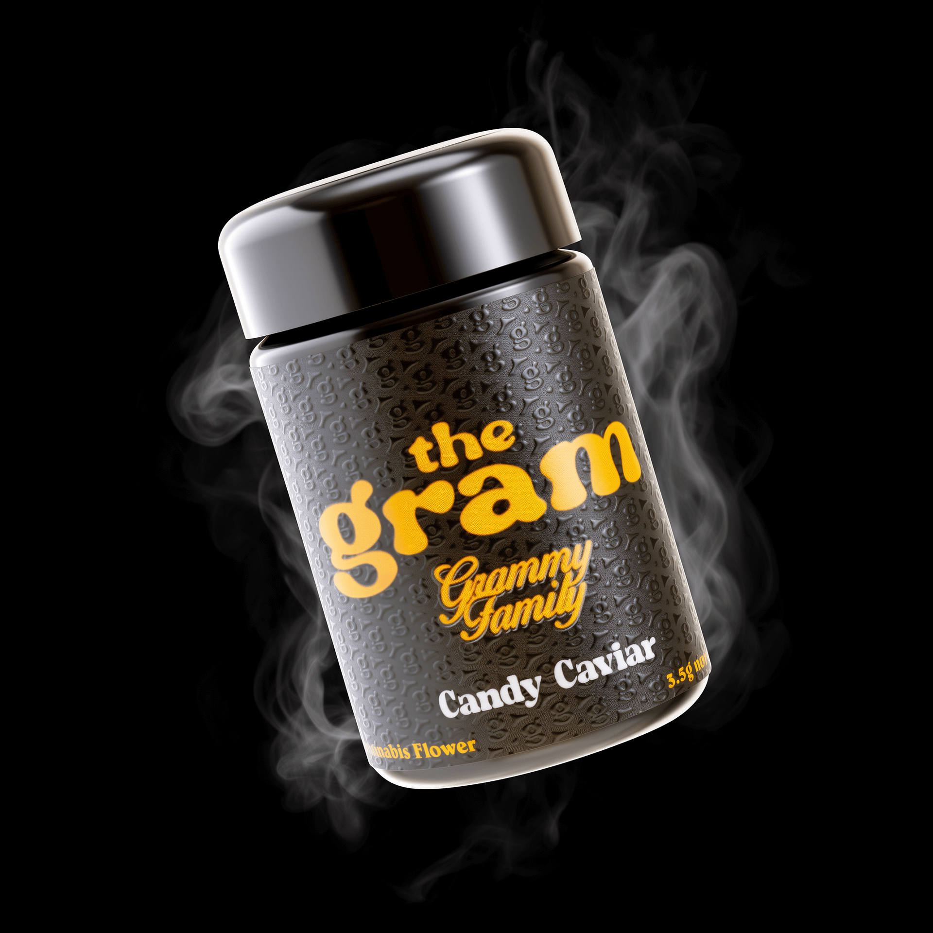 A high-resolution close-up of a dense, green cannabis flower bud with visible orange hairs.